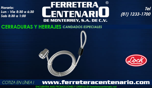 candados especiales Lock Ferretera centenario monterrey mexico cerraduras herrajes