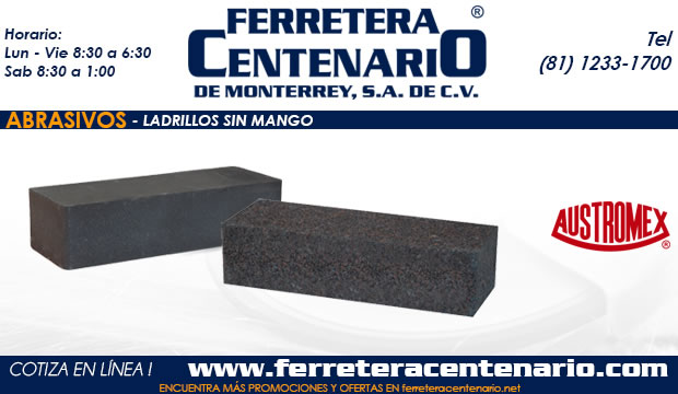 ladrillos sin mango ferrretera centenario monterrey mexico abrasivos