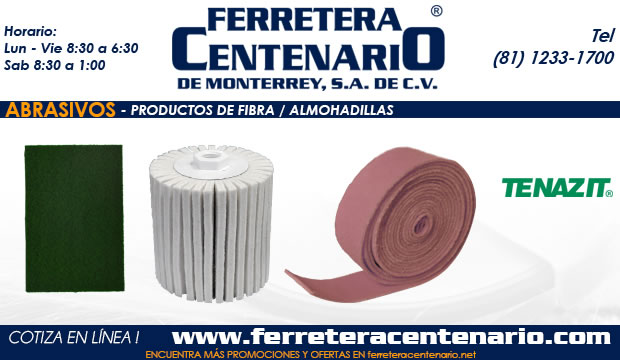 productos de fibra almohadillas ferretera centenario monterrey mexico