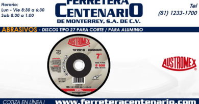 disco corte aluminio 27 ferretera centenario monterrey mexico