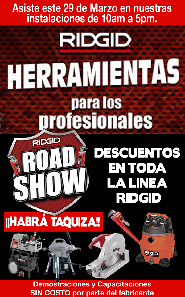 RIDGID Road Show presente en Ferretera Centenario