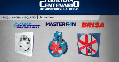 extractores maquinaria equipo ferretera centenario monterrey mexico air master brisa masterfan
