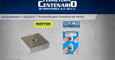 accesorios cortadora varilla maquinas equipos ferretera centenario monterrey mexico surtek Cor-mex