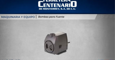 bombas fuente maquinaria equipos ferretera centenario monterrey mexico