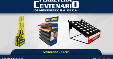 racks mercadeo herramientas ferretera centenario monterrey mexico