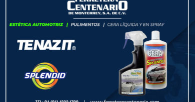 cera liquida spray estetica automotriz Tenazit Splendid ferretera centenario monterrey mexico